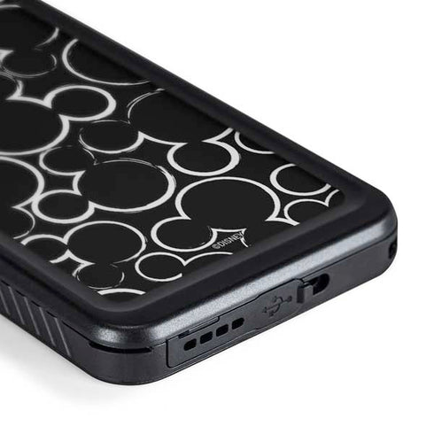 Disney Mickey Mouse Logo Pattern Galaxy S24 Waterproof Case